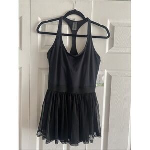 As Revival Womens Small Black Tennis Outfit Skirt NEW Gym Girly